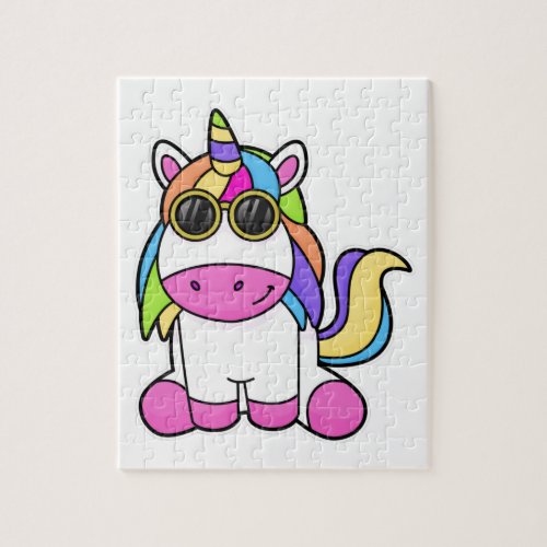 Unicorn with Sunglasses Jigsaw Puzzle