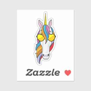 Unicorn with Sunglasses Sticker
