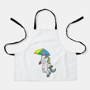 Unicorn with Umbrella Apron