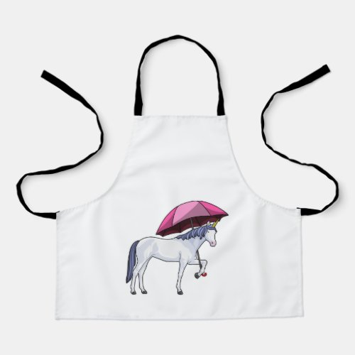 Unicorn with Umbrella Apron