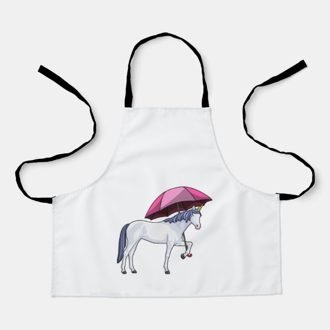 Unicorn with Umbrella Apron (Front)