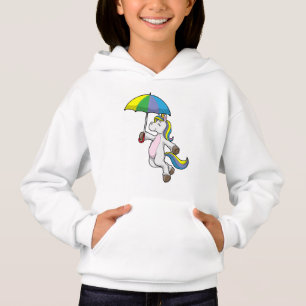 Unicorn with Umbrella Hoodie