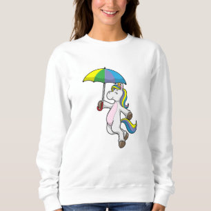 Unicorn with Umbrella Sweatshirt