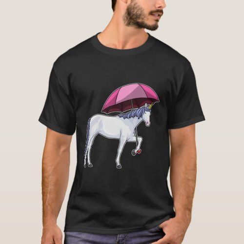 Unicorn with Umbrella T_Shirt