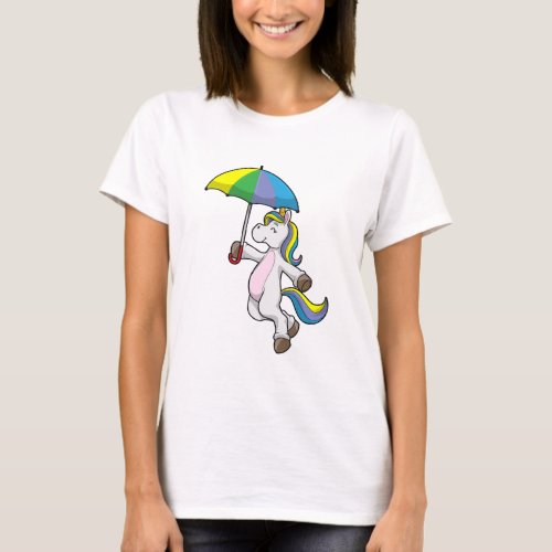 Unicorn with Umbrella T_Shirt