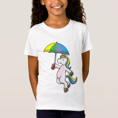 Unicorn with Umbrella T_Shirt