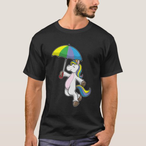 Unicorn with Umbrella T_Shirt