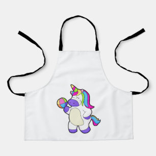 Unicorn with Volleyball Apron