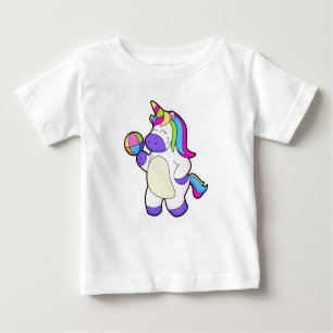Unicorn with Volleyball Baby T-Shirt