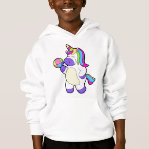 Unicorn with Volleyball Hoodie
