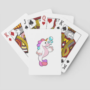 Unicorn with Water bubbles.PNG Poker Cards