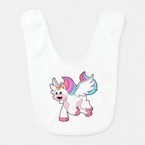 Unicorn with WingPNG Baby Bib