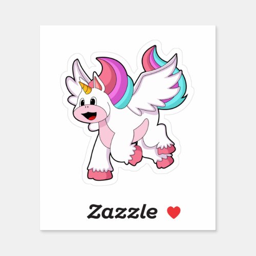 Unicorn with WingPNG Sticker