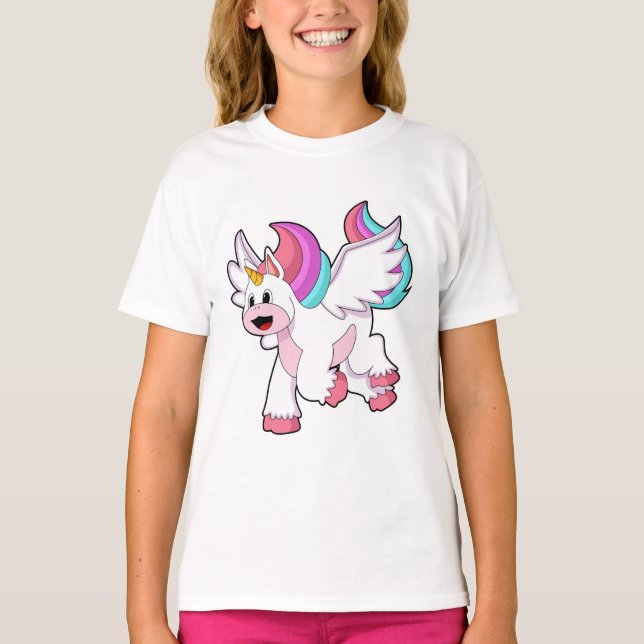 Unicorn with Wing.PNG T-Shirt (Front)