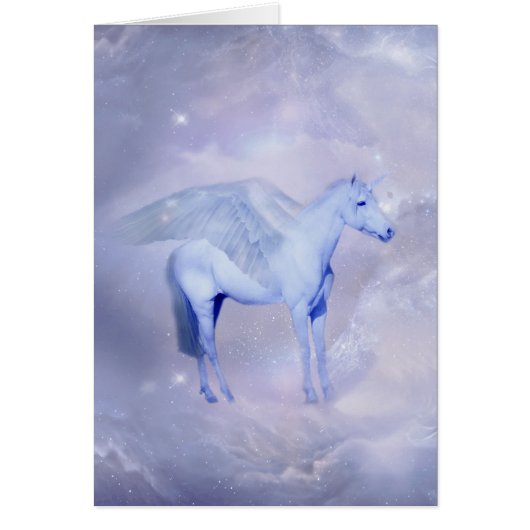 Unicorn with wings fantasy cards (Front)