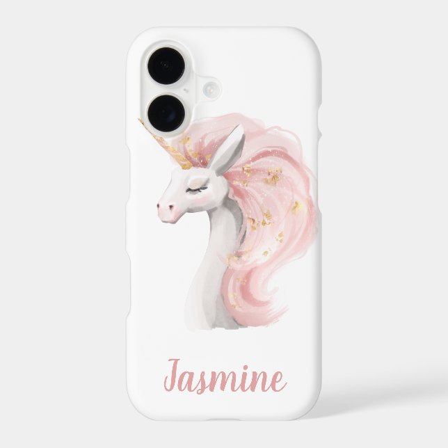 Unicorn With Your Name iPhone Case (Back)