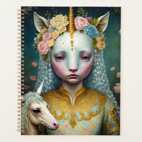 Unicorn Woman Fantasy Art Planner