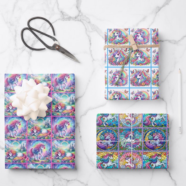 Unicorn Wrapping Paper Set (Creator Uploaded)