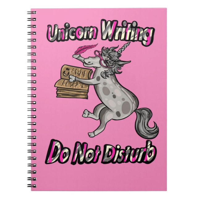 Unicorn Writing - Do Not Disturb Notebook (Front)