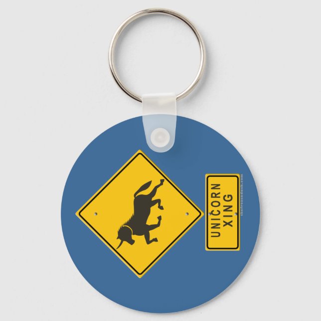 Unicorn XING Keychain (Front)