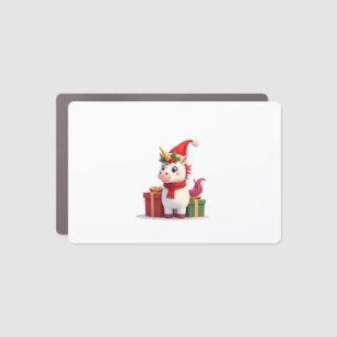 Unicorn Xmas Decoration Santa Unicorn Christmas T- Car Magnet