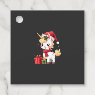 Unicorn Xmas Decoration Santa Unicorn Christmas T- Favor Tags