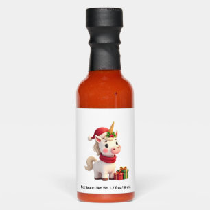 Unicorn Xmas Decoration Santa Unicorn Christmas T- Hot Sauces