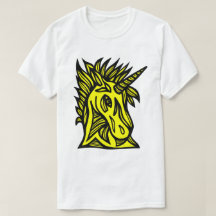 "Unicorn Yellow Black" Men's T-Shirt