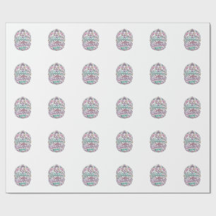 Unicorn Yoga Coffee Unicorns Stylish T-Shirt Desig Wrapping Paper
