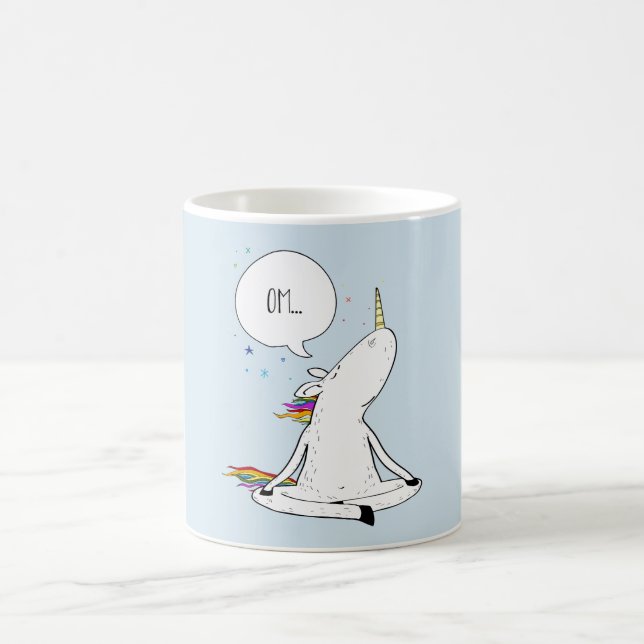 Unicorn Yoga Funny Unicorn Lover Coffee Mug (Center)