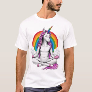 Unicorn Yoga Meditation T-Shirt