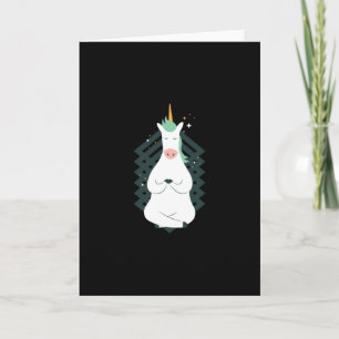 Unicorn Yoga Pose Card