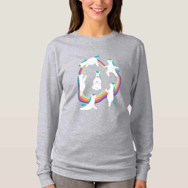 Unicorn Yoga Poses T-Shirt (Front)