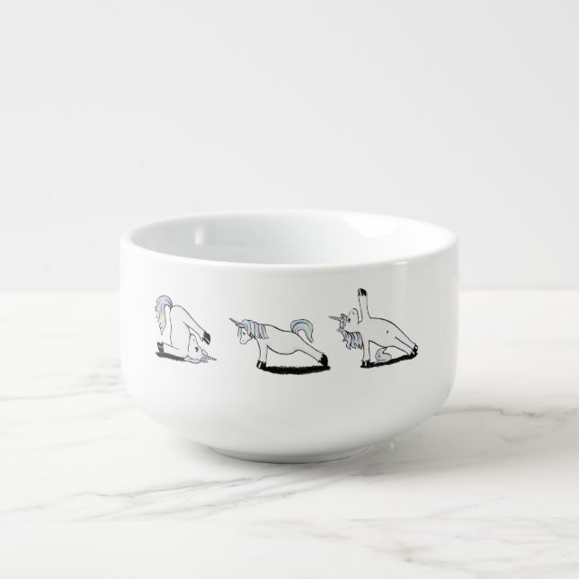 Unicorn Yoga Soup Mug (Front)