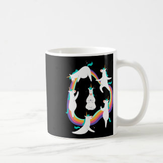 Unicorn Yoga Sun Salutation Poses Rainbow Meme Coffee Mug