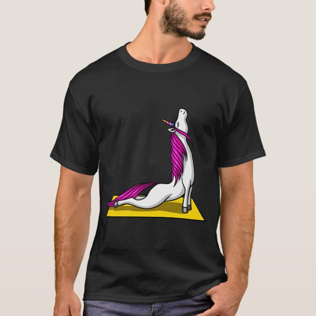 Unicorn Yoga Workout T-Shirt (Front)