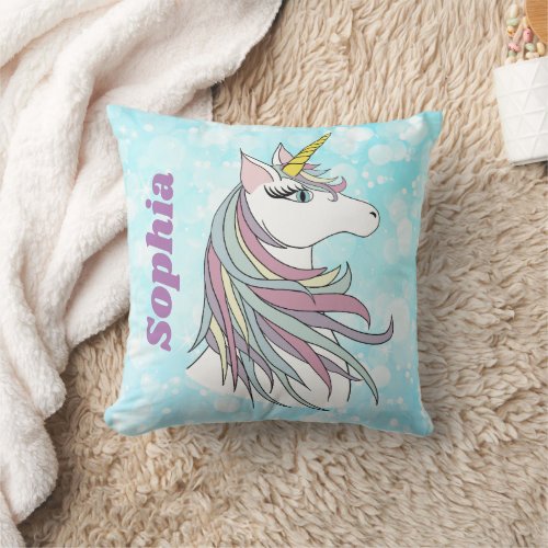 Unicorn _ You are magical Personalized Pillow