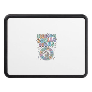 Unicorn Zodiac Signs Kawaii Vector Design_1 Hitch Cover