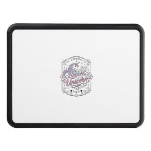 Unicorn Zodiac Unicorn Playful Cute Gift Design_1 Hitch Cover