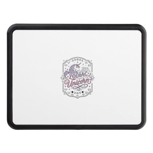 Unicorn Zodiac Unicorn Playful Cute Gift Design_1 Hitch Cover