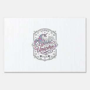 Unicorn Zodiac Unicorn Playful Cute Gift Design_1 Sign