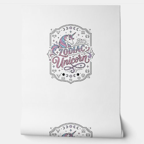 Unicorn Zodiac Unicorn Playful Cute Gift Design_1 Wallpaper