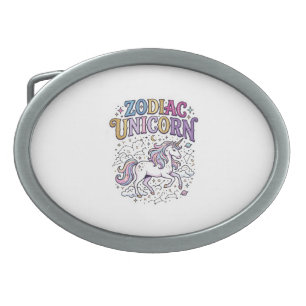 Unicorn Zodiac Unicorn Premium Vector Marketplace Belt Buckle