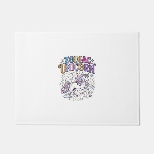 Unicorn Zodiac Unicorn Premium Vector Marketplace Doormat