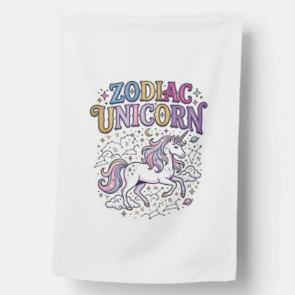 Unicorn Zodiac Unicorn Premium Vector Marketplace House Flag
