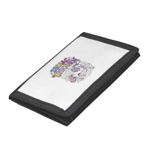 Unicorn Zodiac Unicorn Premium Vector Marketplace  Trifold Wallet