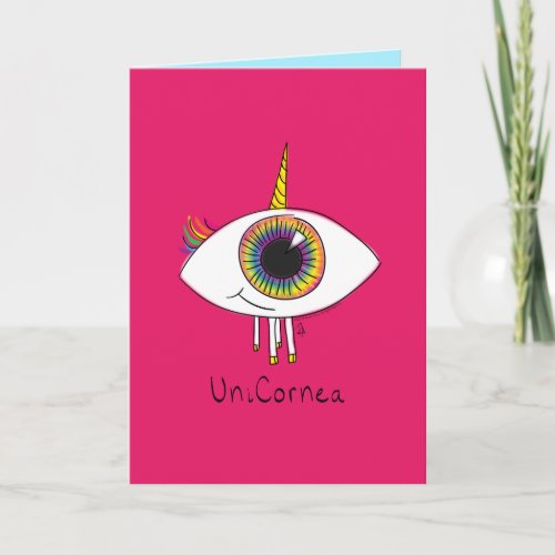 Unicornea _ Rainbow Unicorn Eye Greeting Card