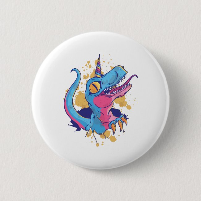 Unicornisaurus Button