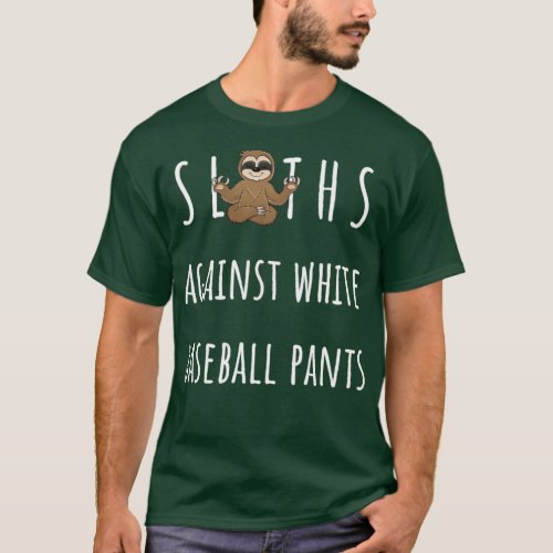 Unicorns against white baseball pants Softball T_Shirt
