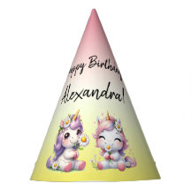 Unicorns and daisies, "Happy Birthday"